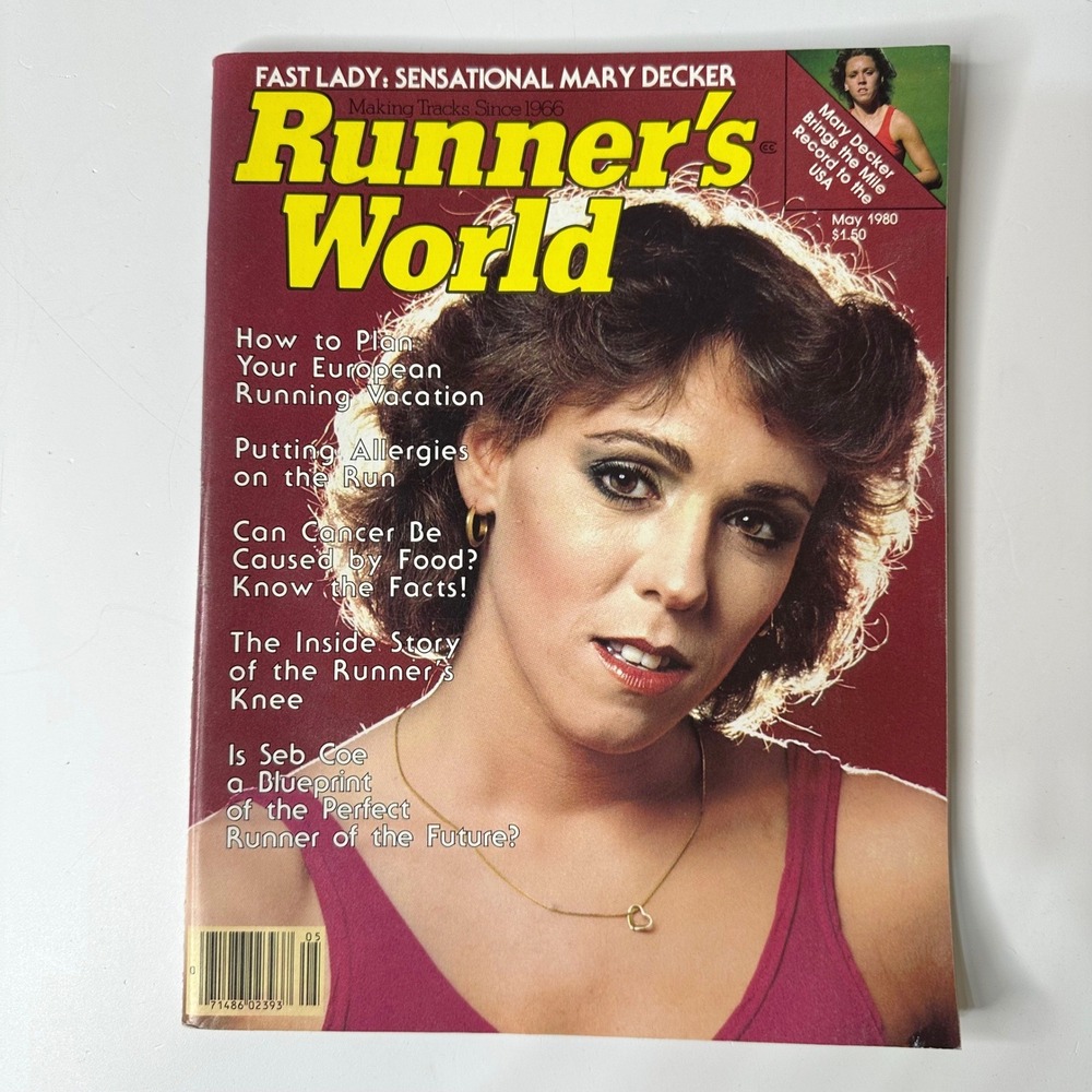 May 1980 Runners World Magazine Mary Decker Henry Rono Sebastian Coe Vintage Ads